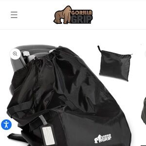 Gorilla Grip Black Car Seat Travel Bag